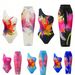 Women's Floral Print One-Piece Swimsuit High-Cut Leg Backless Design Halter Neck Long Torso Beach Pool Swimwear_ecoleips.com