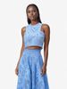 Women's Clothing Spring And Summer New Lace Women's Sleeveless Long Skirt Pocket Suit Casual Loose Two Piece Suit_ecoleips.com