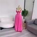 Women's Clothing Summer Strapless Camisole Dress Women's Elegant Backless Long Dress With Padded Bra Printed Vacation Style_ecoleips.com