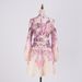 Women's Clothing Single Breasted Long Sleeved Spring And Autumn Positioning Print Dress Short Skirt With Belt_ecoleips.com