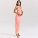 Summer New Style Women's Slim Fit Long Dress American Style Solid Color Sexy Cross Border Wholesale European And American_ecoleips.com