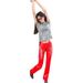 Women's High-Waisted Hollow out Straight Leg Tapered Slim Fit Leather Pants Summer Fashion Trend European American Style_ecoleips.com