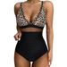 Women's Clothing One Piece Swimsuit Female Hollow Mesh Deep V Gathered See Through Bikini_ecoleips.com