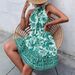 Women's Clothing New Floral Halter Neck Dress_ecoleips.com