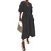 Classic Mid-Length Trench Coat – Women’s Stylish Windbreaker For Autumn & Winter (Black/White, S-XL, Lightweight & Chic)_ecoleips.com