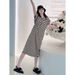 Summer New Korean Fashion Loose Striped Maternity Dress_ecoleips.com