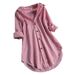 2025 Spring/Summer Unique Striped Long Sleeve Drop Collar Loose Shirt For Women_ecoleips.com