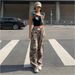 Spring And Autumn New Hot Girls High Waist Casual Pants Loose Slimming Floor Mopping Wide Leg Trousers_ecoleips.com