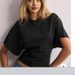 Korean Version Of The Design Sense Round Neck Pullover Short-sleeved T-shirt Women's 2025 Summer New Simple And Versatile Solid Color Loose Top_ecoleips.com