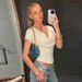 European And American Style Niche Swinging Collar Slim And Thin Short-sleeved T-shirt Women's 2025 New Fashion Spice Girl Short Top Wholesale_ecoleips.com