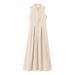 Women's Elegant Round Neck Sleeveless Belted Midi Dress – French Chic Casual Office Gown 2026_ecoleips.com