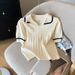 Women's Clothing Design Short Sleeved Western Style Tops T Shirts Small Korean Sweaters For Women_ecoleips.com