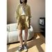 Zhiyu Textured Loose Vintage Vertical Striped Versatile Turn-down Collar Shirt For Women 2026 Spring/Summer New Style_ecoleips.com