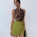 Aria Basics Aria Basics Cross-border Women's Sexy Sleeveless Satin 2025 Spring/summer European And American Work Shirt For Women_ecoleips.com