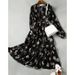 New French Style, High-End And Elegant Base, Luxurious Long Skirt With Floral Patterns For Early Spring 2025_ecoleips.com