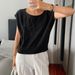 Diyun Cross-Border European And American Casual Vacation Summer Solid Color Short Sleeve Sweater Women's Fashion 2025_ecoleips.com
