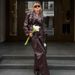 . 2026 Spring Autumn New Vintage Green Collar Jacket With Belt And High-Waisted Leather Pants Fashion Set For Women_ecoleips.com