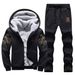 Men's Fleece-Lined Winter Tracksuit Set - Soft Sheep Velvet Fabric, Casual & Stylish Two-Piece Outfit For Plus Size (US XS-XXL, Grey/Black/Blue)_ecoleips.com