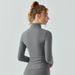 Lightweight Wind-Resistant Zip-Up Yoga Jacket For Women, Slim-Fit Long Sleeve Athletic Top For Running & Gym_ecoleips.com