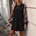 Women's round Neck Lace Dress Long Sleeve Spring Summer New Clothing_ecoleips.com