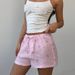 Sexy Pink Shorts Summer Holiday Style Beach Pants Polyester Wide Leg Hot Pants Women_ecoleips.com