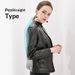 Aria Basics 2024 New Short Large Size Leather Jacket For Women, Cross-Border Wholesale, Elegant European And American Slim Fit_ecoleips.com
