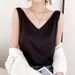 2025 New Style Women's Camisole Outer Wear, Slim Fit, Elegant, Short Style, Hot Girl Outfit, Acetate Top For Summer_ecoleips.com
