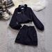Women's Clothing New Long Sleeved Sun Proof Thin Shirt Jacket For Women With Large Size Printing Fashion Casual Suit Short Skirt Two Piece Suit_ecoleips.com