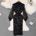 Cross-border High-end Dark-toned Vintage-style Modified Cheongsam For Young Women, With A Stand-up Collar,_ecoleips.com