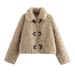 Women's Fleece Jacket Autumn Fashion Street Style With Rope Buckle Elegant Casual Outerwear For Daily Office_ecoleips.com