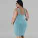 Women's Clothing Plus Size Women's Sleeveless Short Dress Denim Tassel Suspender For Formal & Casual For Women_ecoleips.com