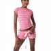 Cross-Border Sweet Spicy Girl Ruffled Hollow Out Tie Strap Camisole Women Summer Lace Trim Puffy Shorts Two-Piece_ecoleips.com