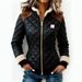 Quilted Zip-Up Puffer Jacket - Color Block Streetwear Coat - Asymmetrical Polyester Fill Winter Outerwear - Unisex Sizing S-XXL_ecoleips.com