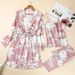 Aria Basics 2026 New Cross-Border European American Home Wear Women's Pajamas Set: Pure Cotton Robe, Camisole Nightdress, And Long_ecoleips.com