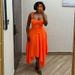 K Women's New Sweet And Fresh Solid Color Tank Top High Waisted Skirt Two-piece Set_ecoleips.com