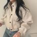 Aria Basics Cross-border 2026 Spring Autumn New European And American Stand-up Collar, Large Pockets, Unisex Style Women's Jacket,_ecoleips.com