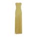 Elegant Tassel-Trim Long Dress – Solid Color Shawl Design Slim Fit Maxi Skirt For Women (S-XL, Yellow)_ecoleips.com