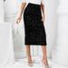 Aria Basics Aria Basics European And American Cross-border Women's Fashion Sequined Elegant High-waisted Sexy Skirt LFY0191_ecoleips.com