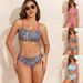 Women's Sexy Leopard Print Bikini Removable Padding Comfortable Stylish Swimwear for Beach Pool_ecoleips.com
