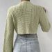 Aria Basics Aria Basics Cross-Border Foreign Trade European And American Short Cropped Sweater Solid Color Casual Versatile Bell Sleeve_ecoleips.com