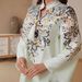 Elegant plus Size A-Line Dress SW2610 Floral Print with Tassel Design And Rhinestones New Arrival Women's Muslim Fashion_ecoleips.com