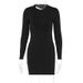 European And American Style Cross-Border Women's Clothing 2025 Summer Solid Color Round Neck Backless Slim Fit Bodycon_ecoleips.com