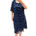 2024 European American Foreign Trade Women's Clothing, Elegant And Stylish Plus-size Chiffon Printed Short-sleeve_ecoleips.com