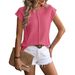 2026 Summer New Cross-Border European And American Fashion Women's Round Neck Knitted Thick Casual Sweater_ecoleips.com
