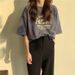 2025 Summer Korean Version Loose Short-sleeved T-shirt Women's Korean Version New Large-size Top Couple Bottoming Shirt_ecoleips.com