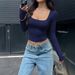 European American Y2K Sexy Style Solid Color Long-sleeve Tank Top T-shirt Women's Clothing 2026 Spring And Autumn New_ecoleips.com