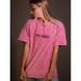 American Retro Washed Rose Red 2025 Summer Couple Style Casual Versatile 100% Cotton Short Sleeve T-Shirt Ins_ecoleips.com