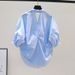 premium linen shirt for women breathable white & raspberry pink blouse with polo collar & relaxed fit_ecoleips.com