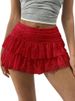 K New Multi Layer Cake Stacking Short Skirt, Spicy Girl, Sexy And Fashionable Lace Short Skirt, Half Length Skirt_ecoleips.com