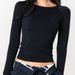 Women's Long Sleeved Yoga T-Shirt Round Neck Solid Color Breathable Quick Drying Fitness Sports Top For Running Badminton_ecoleips.com